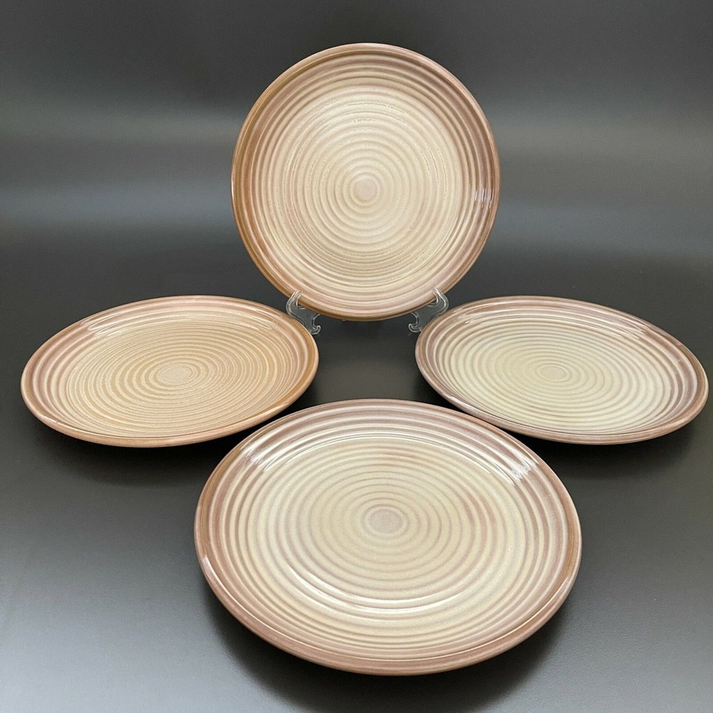 Sakura Eternity Ivory Port of Call Dinner Plate Rings 10 7/8" Lot of 4